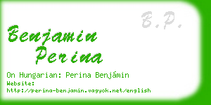 benjamin perina business card